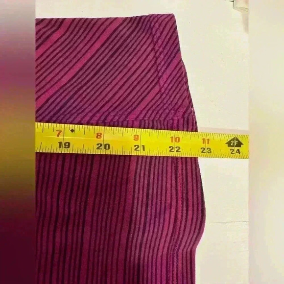 Lululemon Kanto Catch Me Long Sleeve Rulu Top Purple Stripe Size small - Picture 10 of 10